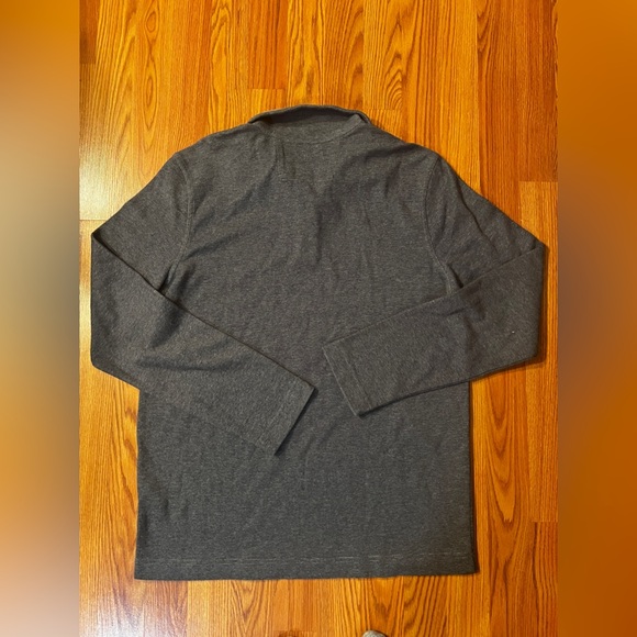 Banana Republic Men's Charcoal Zip-Up Sweater Size Large - Picture 4 of 4